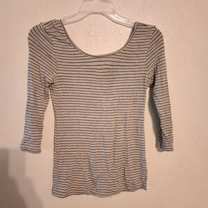 Dolan Gray Blue Pinstripe Long Sleeve Shirt Size XXS Petite